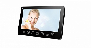 Монитор (к в/домофону) Amelie Slim (Black), цв, TFT LCD 7", PAL/NTSC, Hands-Free, 2 панели, 2 камеры
