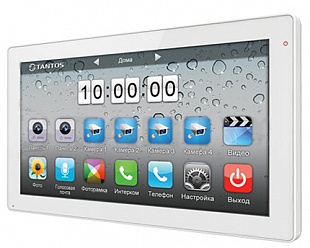 Монитор (к в/домофону) VIOLET(white), 10,1" TFT LCD (hands-free), тачскрин, 2 выз. панели, 4 камеры
