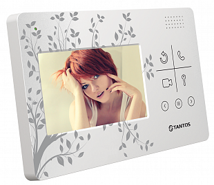 Монитор (к в/домофону) LILU LE, цв. TFT LCD 4,3", сенсорные кнопки, hands-free, 2 вх.