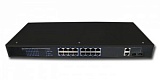 TSn-16P18n, 18 портовый POE Ethernet коммутатор. 16 PoE Ethernet 10/100Мб портов(максимальная мощность)
