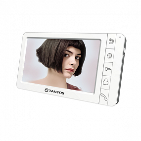 Монитор видеодомофона Amelie (White) NEW Vizit ,цв., TFT LCD 7", PAL/NTSC, Hands-Free, 1 вх от подъе